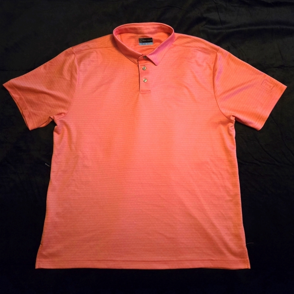 Men's PGA Tour Coral Colored Polo, Size Small